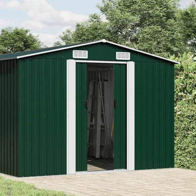 Obrázek produktu pro vidaXL Zahradní přístřešek zelený 257x779x181 cm Pozinkovaná ocel