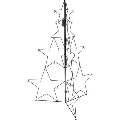Produktbild von Dekoration aus Metall in Form eines Weihnachtsbaums, 110 cm