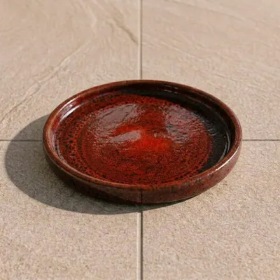 Zdjęcie produktu dla Podstawka pod doniczkę ceramiczna Provencelia Ceglasty, Ø17 cm x H5 cm, mrozoodporna