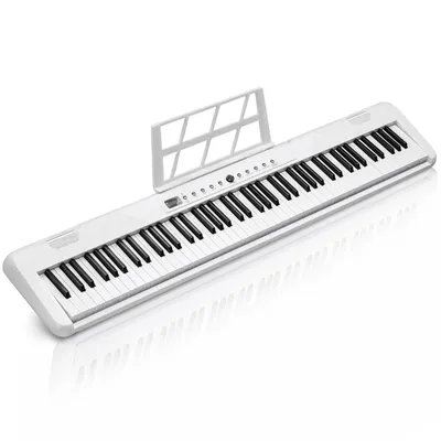 Produktbild von FCH Digital Piano 88 Tasten,E Piano Digital Keyboard mit Lautsprecher, Sustainpedal & MIDI für Anfänger,Weiß