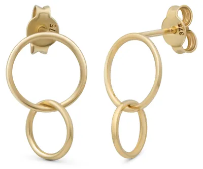 Produktbild von SuzanGold Tangled Ohrringe Damen 375 Echtgold Ohrstecker aus Gelbgold