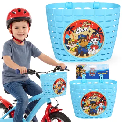 Produktbild von Paw Patrol Lenkerkorb für Kinder, Jungenkorb für Fahrrad und Roller, 20 x 15 x 12 cm