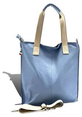 Produktbild von Florence Tasche hellblau Leder Shopper D2OTF161H