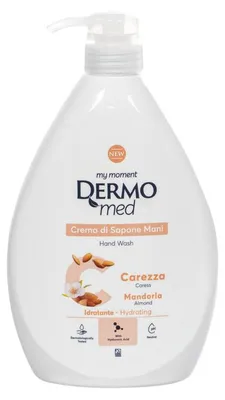 Image de Dermomed Savon liquide aux amandes avec pompe 1000 ml