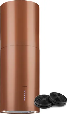 Image de Klarstein Hotte Aspirante Ilot Central de Cuisine Silencieuse et Design, Débit d'air 650m³/h, Minuteur, 3 Modes, Hotte Aspirante avec Conduit d'Evacuation, Filtres à Charbon Actif, Hotte Ilot Central