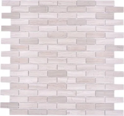 Produktbild von Mosaikfliese Selbstklebende Mosaike Verbund Naturstein weiss wood grau Küche MOS200-4M72