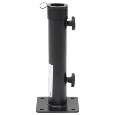 Zdjęcie produktu dla vidaXL Stojak na parasol do słupa Ø38/48 mm stal czarny matowy