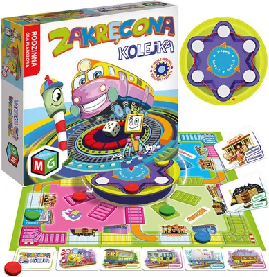 Produktbild von Multigra Gra planszowa Zakręcona Kolejka dla dzieci