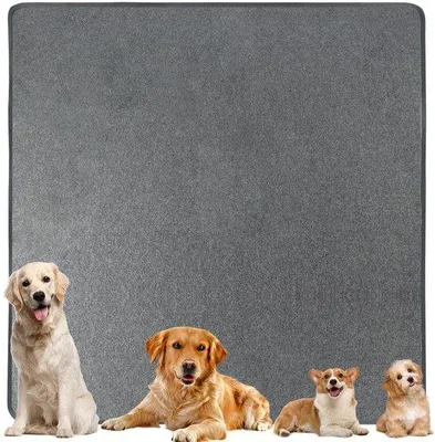 Productafbeelding van Wasbare trainingspads voor honden, 182cm x 182cm herbruikbare hondentrainingsmatten, antislip, super absorberend PIPI-pads voor puppy's, kittens, cavia's