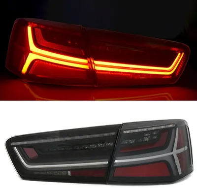 Immagine prodotto di LED lightbar luci posteriori nero / fumo indicatore dinamico per Audi A6