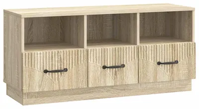 Zdjęcie produktu dla Szafka pod telewizor vidaXL z drewna dębowego Sonoma, 102 x 34,5 x 47 cm, materiał drewnopochodny