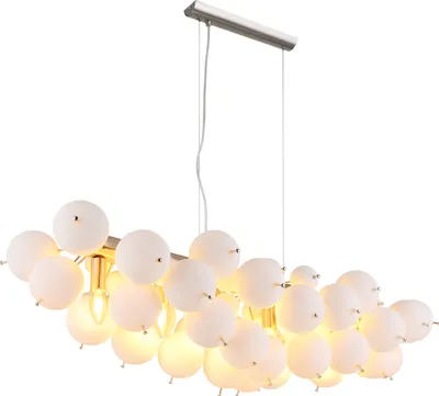 Produktbild von Globo Lighting Hängeleuchte Metall Nickel matt, 6x E14