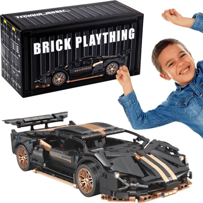 Produktbild von Superauto 1:14 Baukasten – Detailreiches Konstruktionsspielzeug für Kinder & Erwachsene, Modellbausatz mit beweglichen Teilen