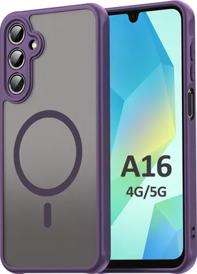 Produktbild von Handyhülle für Samsung Galaxy A16 Matt Case Schutzhülle Kratzfest Passgenau Lila