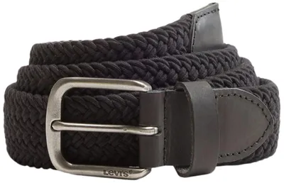 Obrázok produktu pre Pánsky kožený opasok Levi's Austin, čierna farba, dĺžka 85 cm