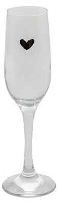 Produktbild von Clayre & Eef Champagnerglas 200 ml Glas Herz