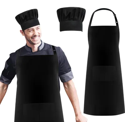 Imagen del producto de Delantal de cocina impermeable, ajustable, de 70 x 65 cm, ideal para la cocina