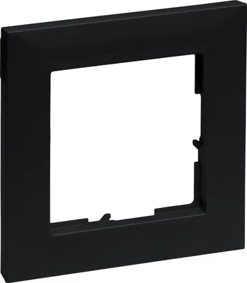 Produktbild von Legrand SEANO, 1-fach Rahmen, Schwarz lackiert, 1 Stk.