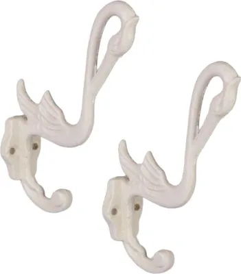 Produktbild von Kleiderhaken Gusseisen Schwan 2er Set