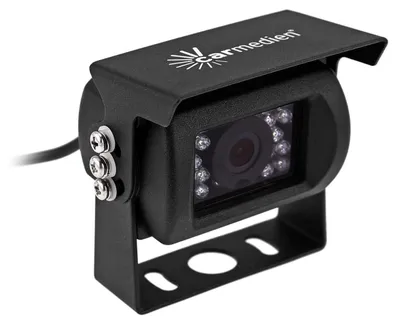 Produktbild von Carmedien Rückfahrkamera IR18S schwarz Edelstahl IP68 120° 12V 24V Wohnmobil LKW