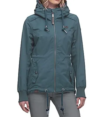 Produktbild von ragwear Danka Winter-Jacke kuschelige Damen Jacke mit Kapuze und Teddy-Fell Futter vegane Outdoor-Jacke 2221-60011 3000 Blau/Grau , Größe:XL/42