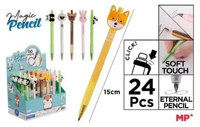 Image de Crayon à papier avec motif animalier, 24 pièces