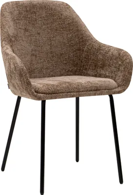 Productafbeelding van Kick eetkamerstoel Odin - Taupe - Chenille stof - Verkrijgbaar in diverse kleuren
