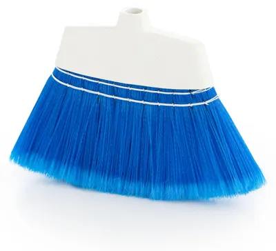 Besen für Teppiche & Außenbereiche, harte Borsten, 35 cm, blau