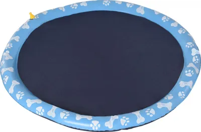 Produktbild von PawHut 170 cm striekacia podložka pre psov striekajúca voda hracia podložka vodný rozprašovač protišmykový vonkajší plast modrý