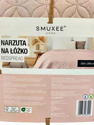 Image de Smukee Couvre-lit Polyester Rose 220 x 200 cm