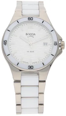 Produktbild von Boccia Uhr Uni 3384-01 Titan, Keramik, Weiß