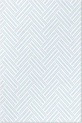 Produktbild von Modernes modisches Fischgrätenmuster – Vinyl Fußmatte – 150x225 cm – Rutschfest, Pflegeleicht & Langlebig