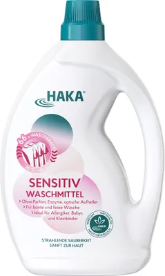 Produktbild von HAKA Sensitiv Waschmittel 2l geeignet für Allergiker & Babys