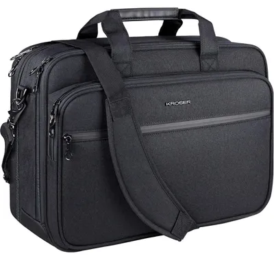 Productafbeelding van Laptop tas, aktentas, messenger bag, 16 inch, 18 inch, zwart