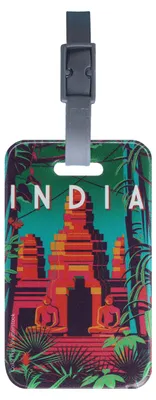 Produktbild von Farbige Gepäckanhänger – Motiv: Indien