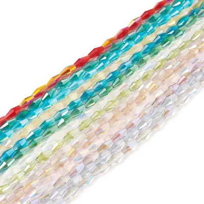 Produktbild von Solidchoice – Set mit 14 facettierten Glasperlen zum Schmuckherstellung