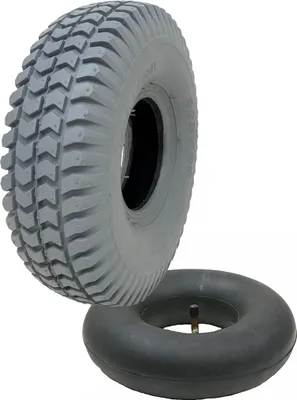 Produktbild von 260x85 Grau Mobilität Scooter Reifen & Schlauch Set 3.00x4 Reifen P6023 Non Marking Lauffläche