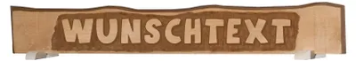 Produktbild von Handgeschnitztes Massivholzschild B x T x H 182 x 2 x 23