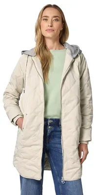 Produktbild von Street One Jacke mit abnehmbarer Kapuze powder beige 44