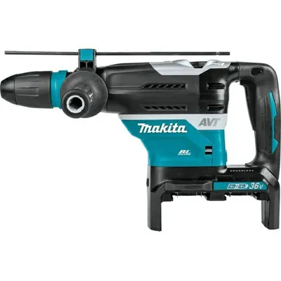 Obrázek produktu pro Makita DHR400ZKUN LXT, Vrtačka s pistolovým držadlem, SDS Max, Bezkartáčový, Černá, Modrá, 10,5 cm, 500 ot/min
