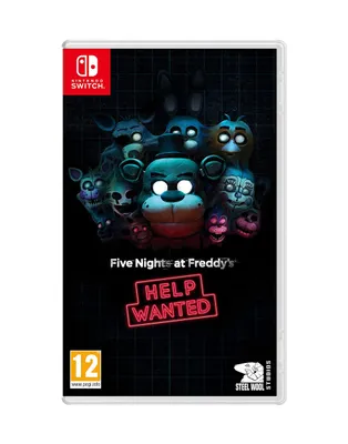 The image shows the Nintendo Switch game case for Five Nights at Freddy's - Help Wanted.