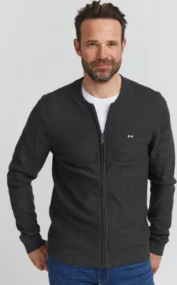 Produktbild von FQ1924 FQSabato - 21900211ME Herren Strickjacke Cardigan Feinstrick
