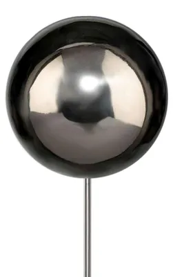Produktbild von EDELSTAHL KUGEL STECKER 120cm. Kugel poliert 20cm auf STAB 100cm.