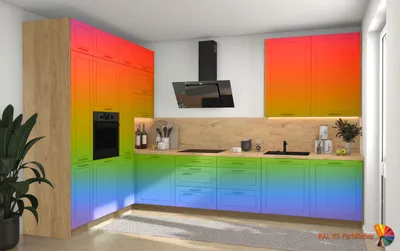Produktbild von L-Form Küchenzeile BARI Einbauküche 202x247cm Farbe & Ausführung wählbar HETTICH InnoTech Atira Vollauszug