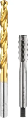 Produktbild von Gewindebohrer Set 5/16 24 UNF mit Geradnuten und 6,9 mm Spiralbohrer