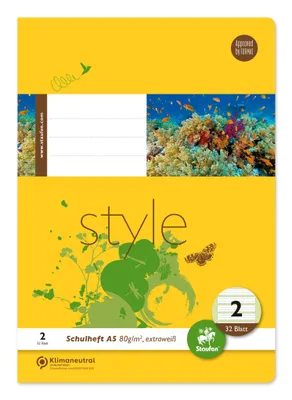 Produktbild von Staufen® style 040532002 Heft LIN2 - A4, 32 Blatt, 80 g/qm, liniert