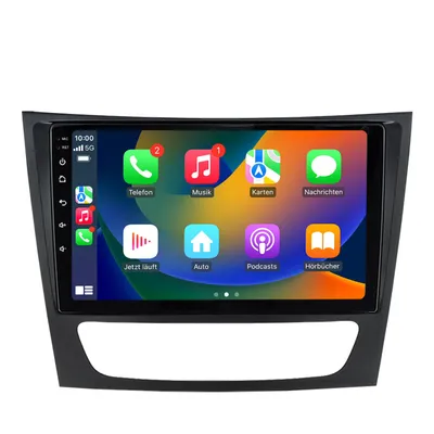 Zdjęcie produktu dla Radio samochodowe 32GB do Mercedes W211 E Class E200 E240 E280 od 2002 2Din Android Radio Carplay Navi WIFI DSP GPS DAB Bluetooth
