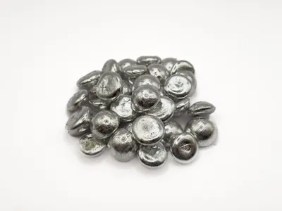 Produktbild von Indium Zinn InSn48 Eutektikum in Pellets, Gewicht: 100 g