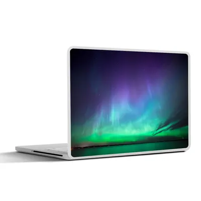 Produktbild von MuchoWow® Laptop Aufkleber Sticker Cover Nordlichter - See - Finnland 31x22.5 cm - Laptop-Deko