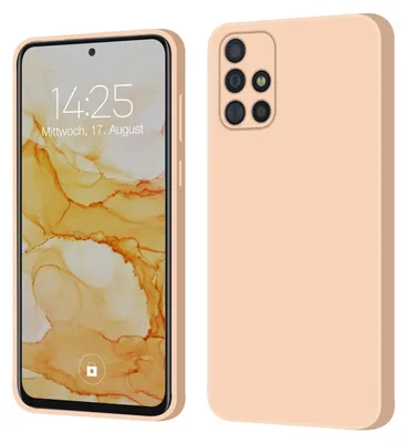 Produktbild von Hülle für Samsung Galaxy A51 Case Cover Bumper Smartphone Softgrip Schutzhülle Farbe: Rosa